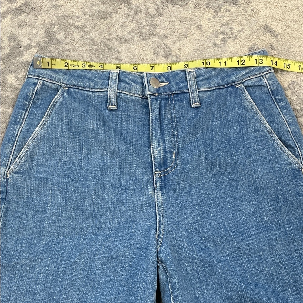 New L’Agence Weston High Rise Wide Leg Trouser Jeans Belize Blue Sz 25 - Picture 8 of 13